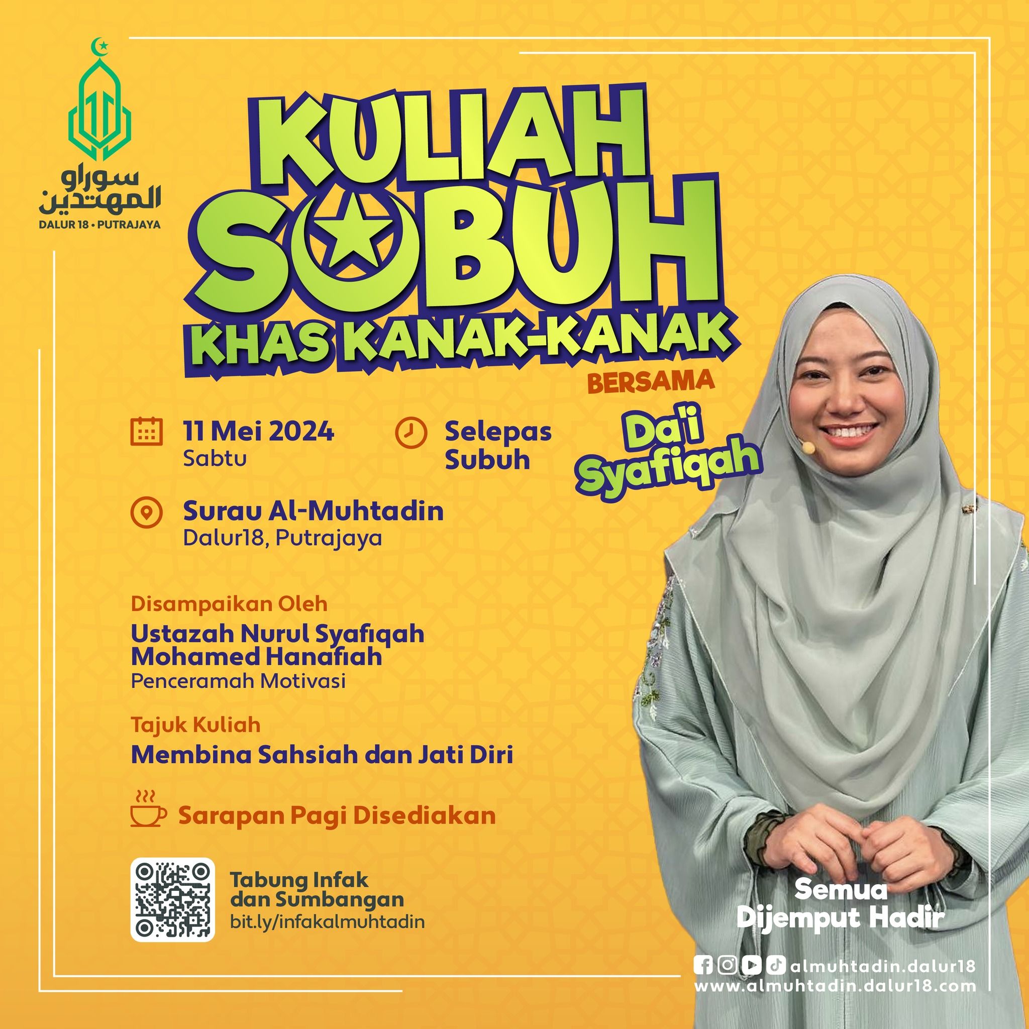 Kuliah Subuh Khas Kanak-Kanak Bersama Dai Syafiqah